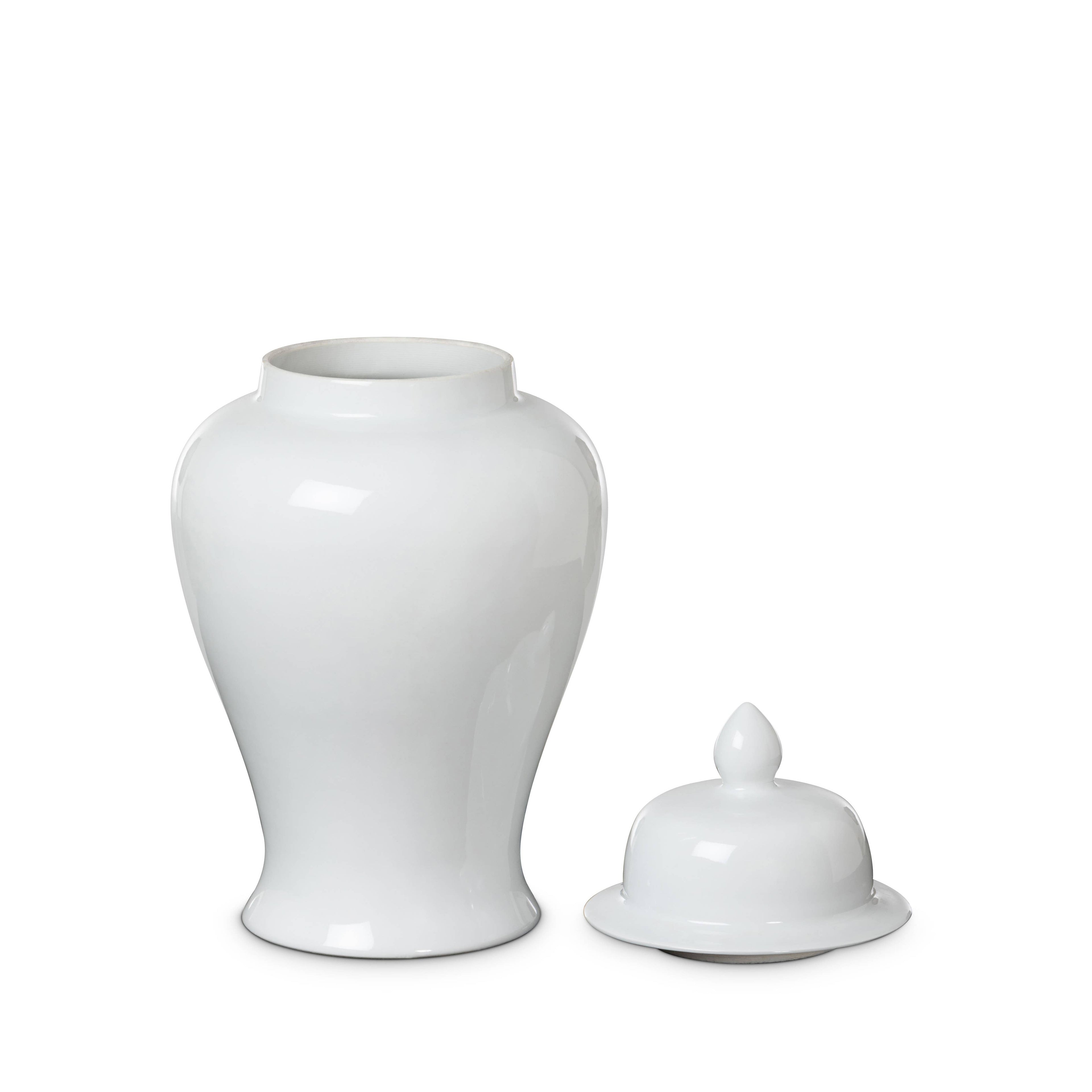 Imperial Ceramic Ginger Jar — Ivory (Small)