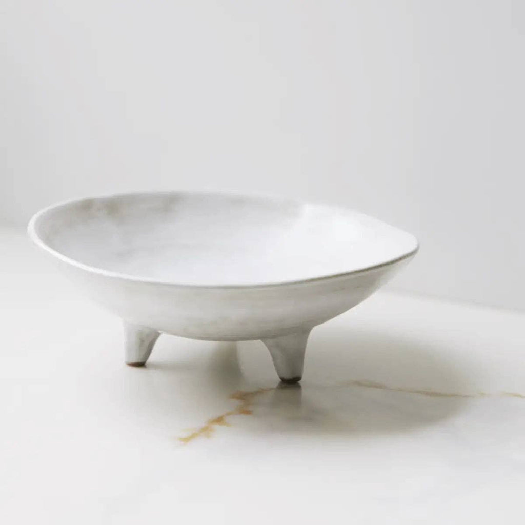 Footed Ceramic Display Bowl