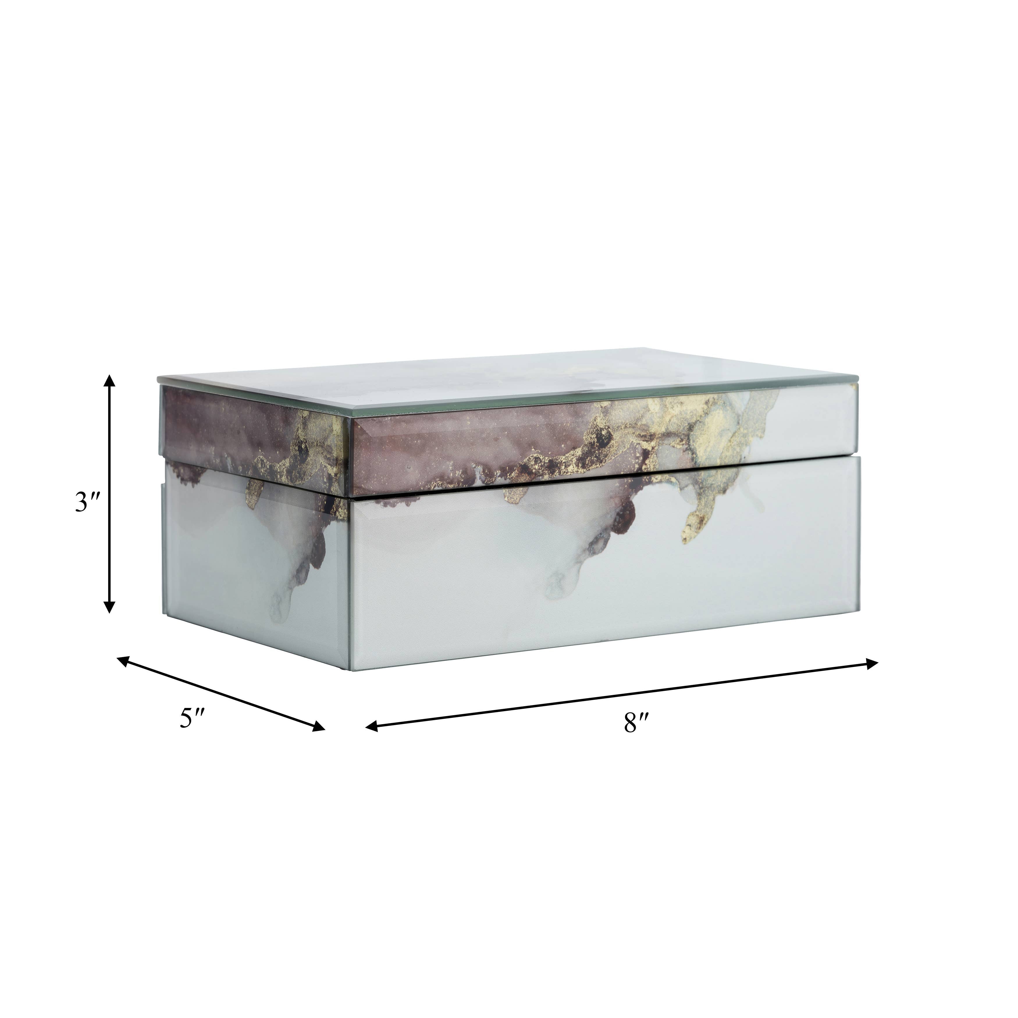 Decorative Wood Marbled Storage Box