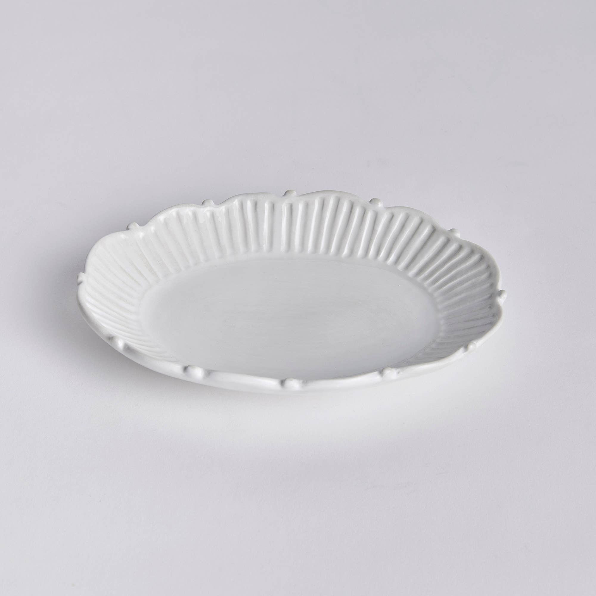White Canapé Plate