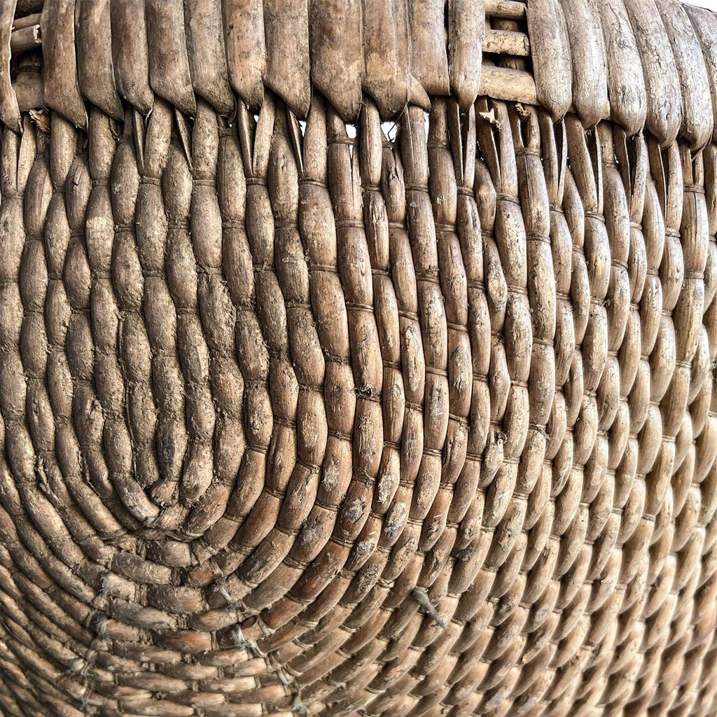 Vintage Round Handle Basket