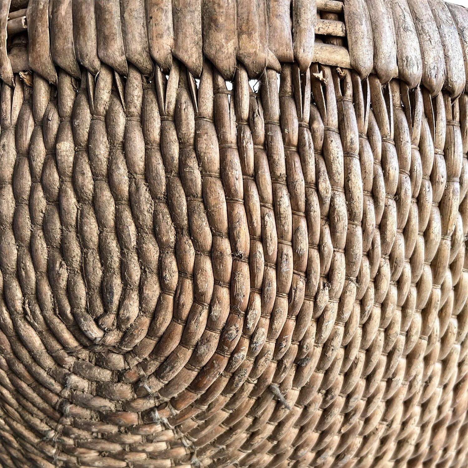 Vintage Round Handle Basket