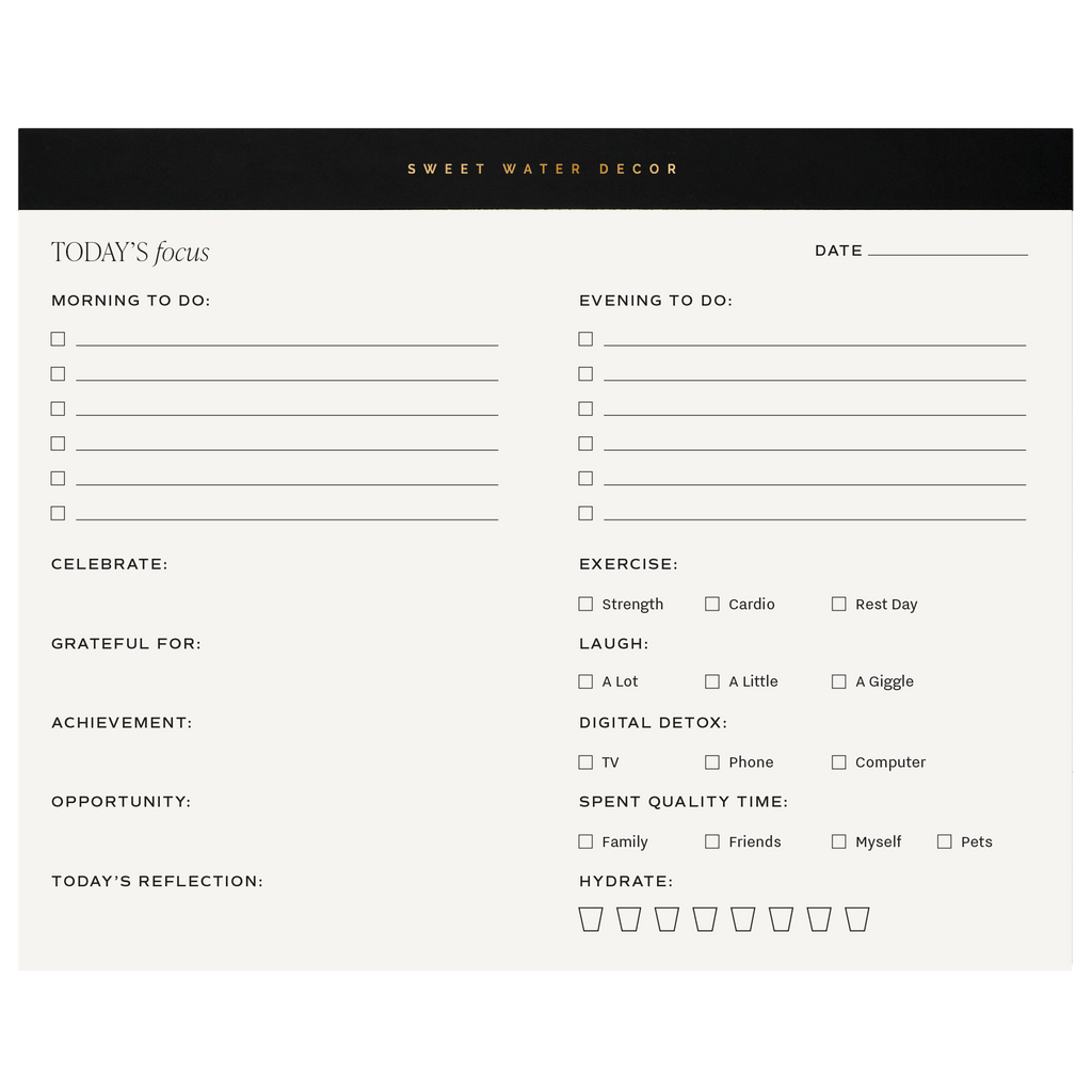 Self Care Notepad