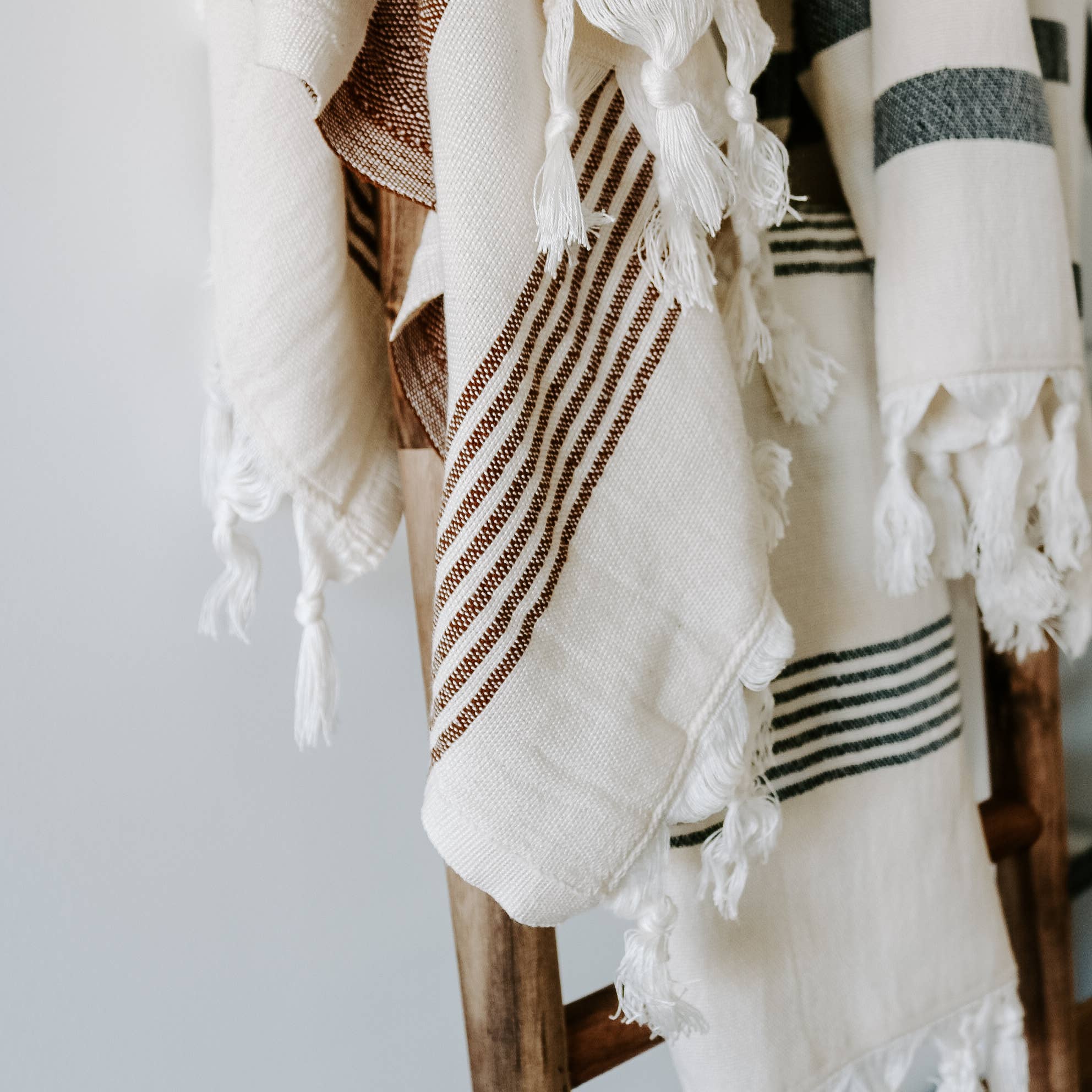 Turkish Cotton Hand Towel — Multi Stripe