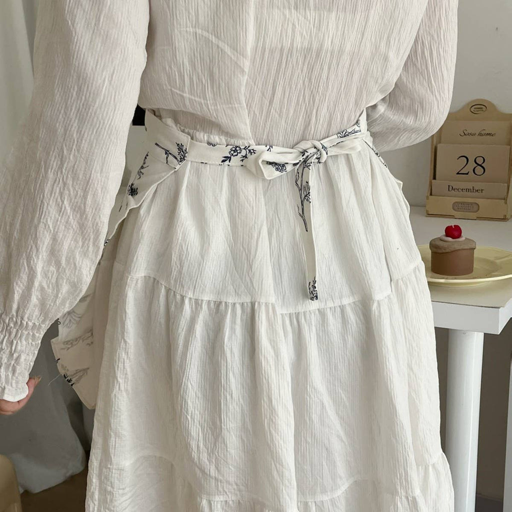 HALF-BODY FLORAL APRON
