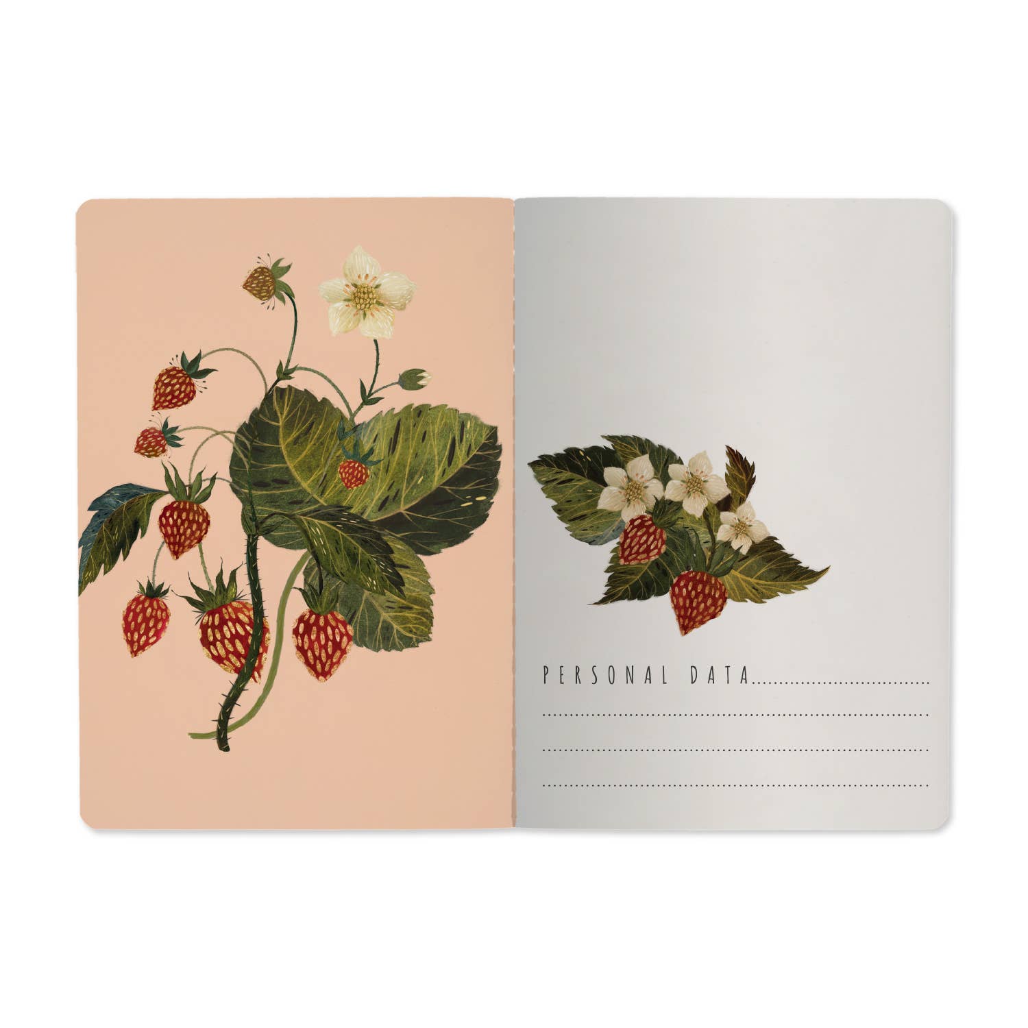Strawberry Botanical Notebook
