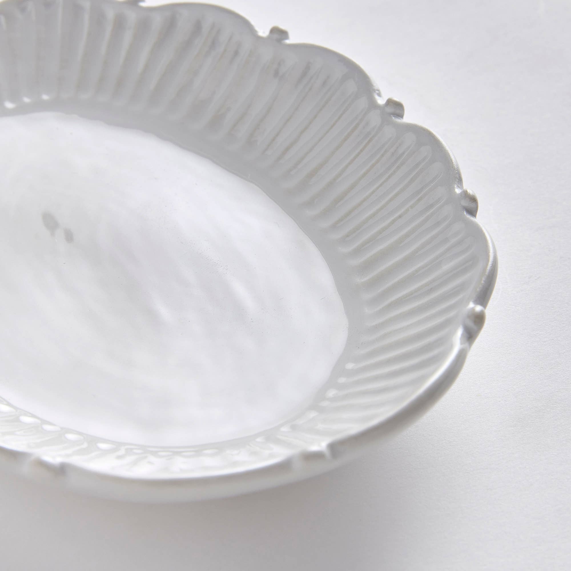 White Canapé Plate