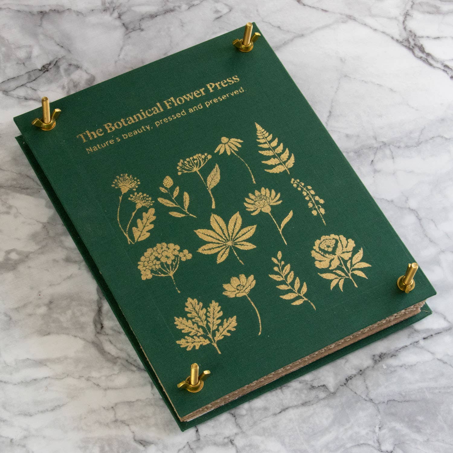 The Botanical Flower Press – Linen Cover & Gold Foil
