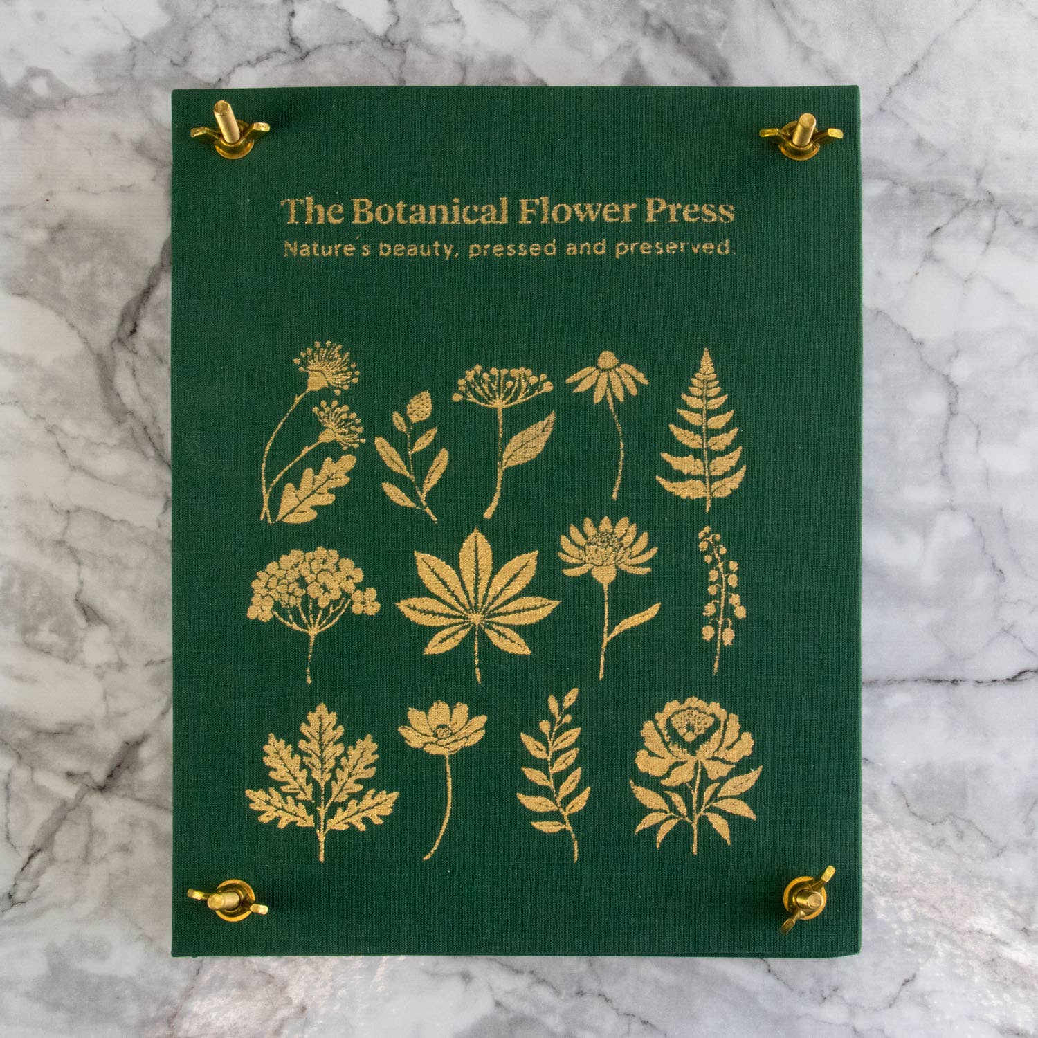 The Botanical Flower Press – Linen Cover & Gold Foil