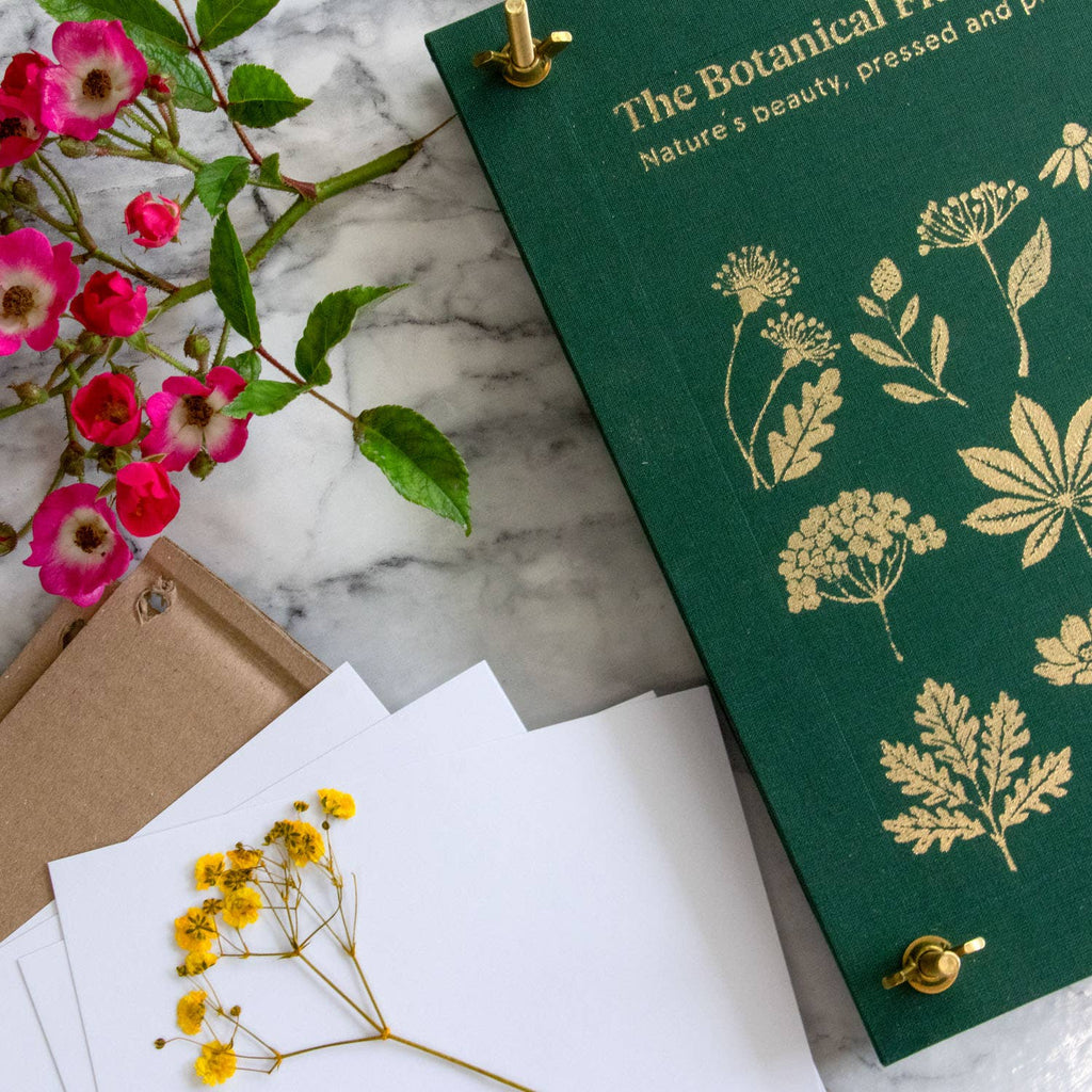 The Botanical Flower Press – Linen Cover & Gold Foil