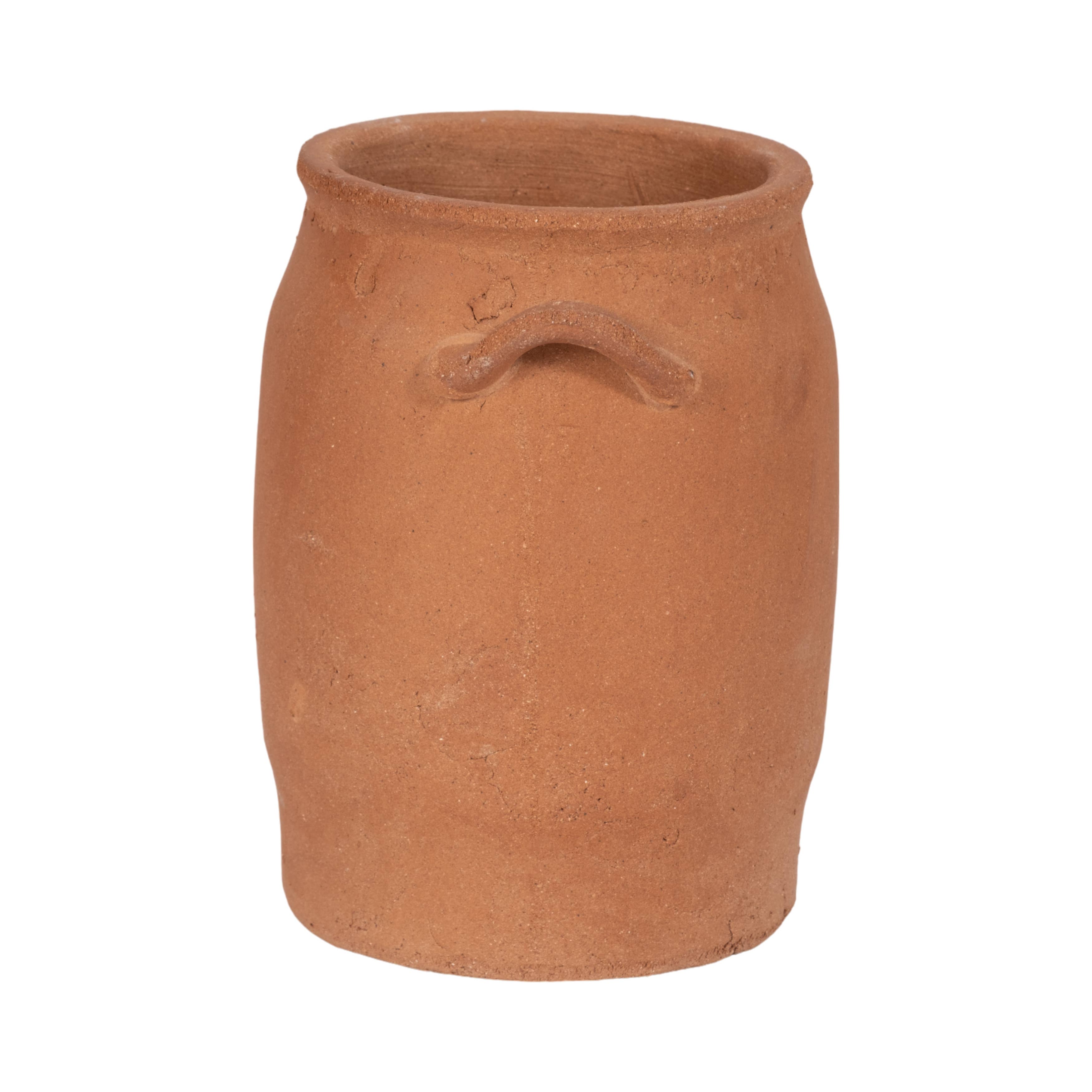 Ceramic Traditional Handles Texture Finish Vase