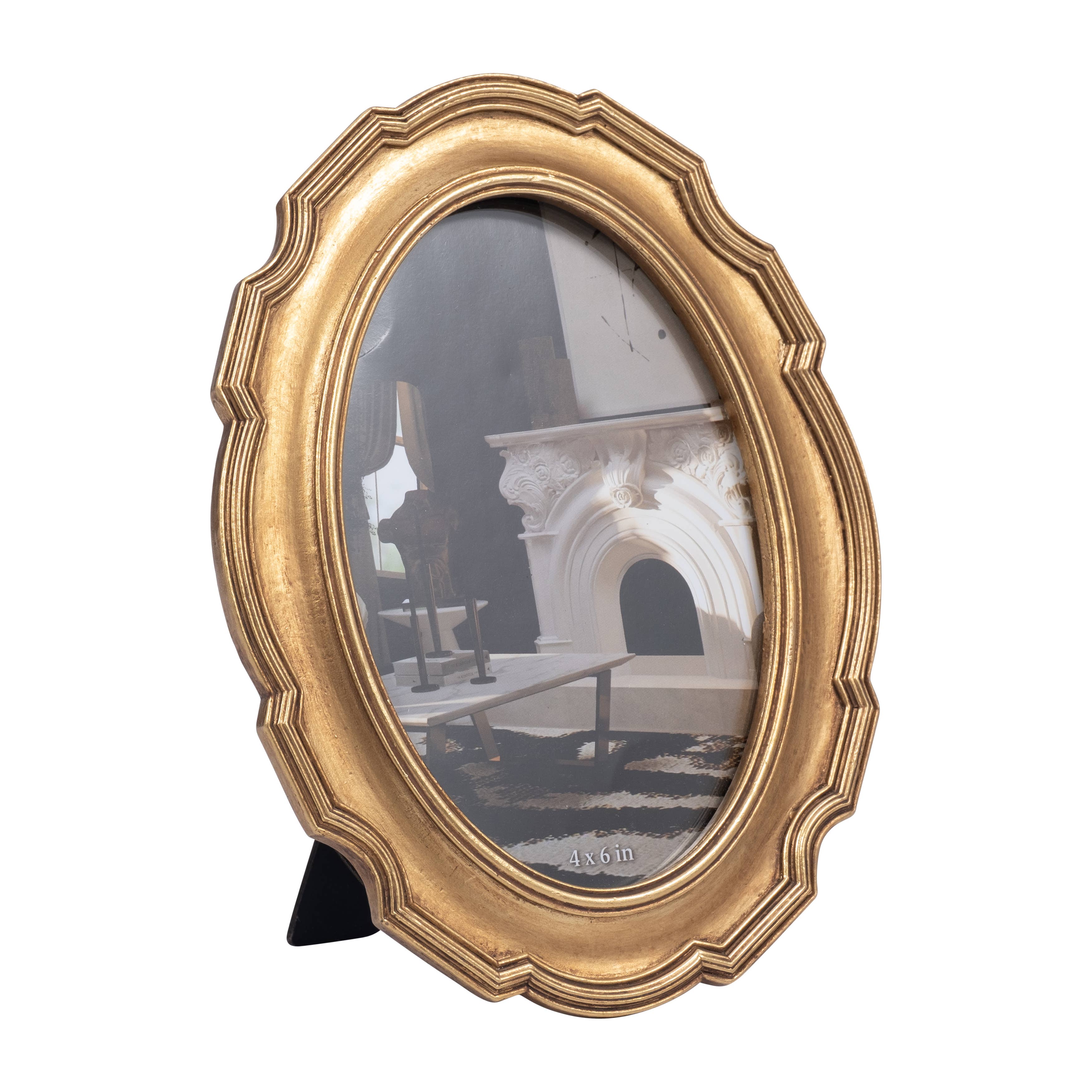 The Gilded Oval Frame — 4x6 in.
