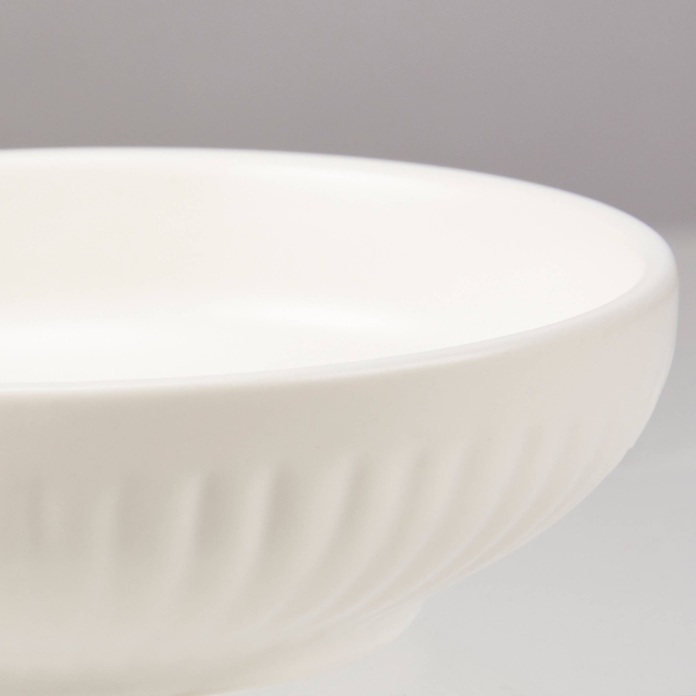 Ribbed Stoneware Bowl