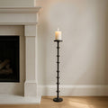Floor Orb Pillar Candle Holder — 36 in