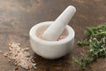White Marble Mortar and Pestle