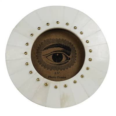 Bone Frames with Brass Rivets — Set of 3