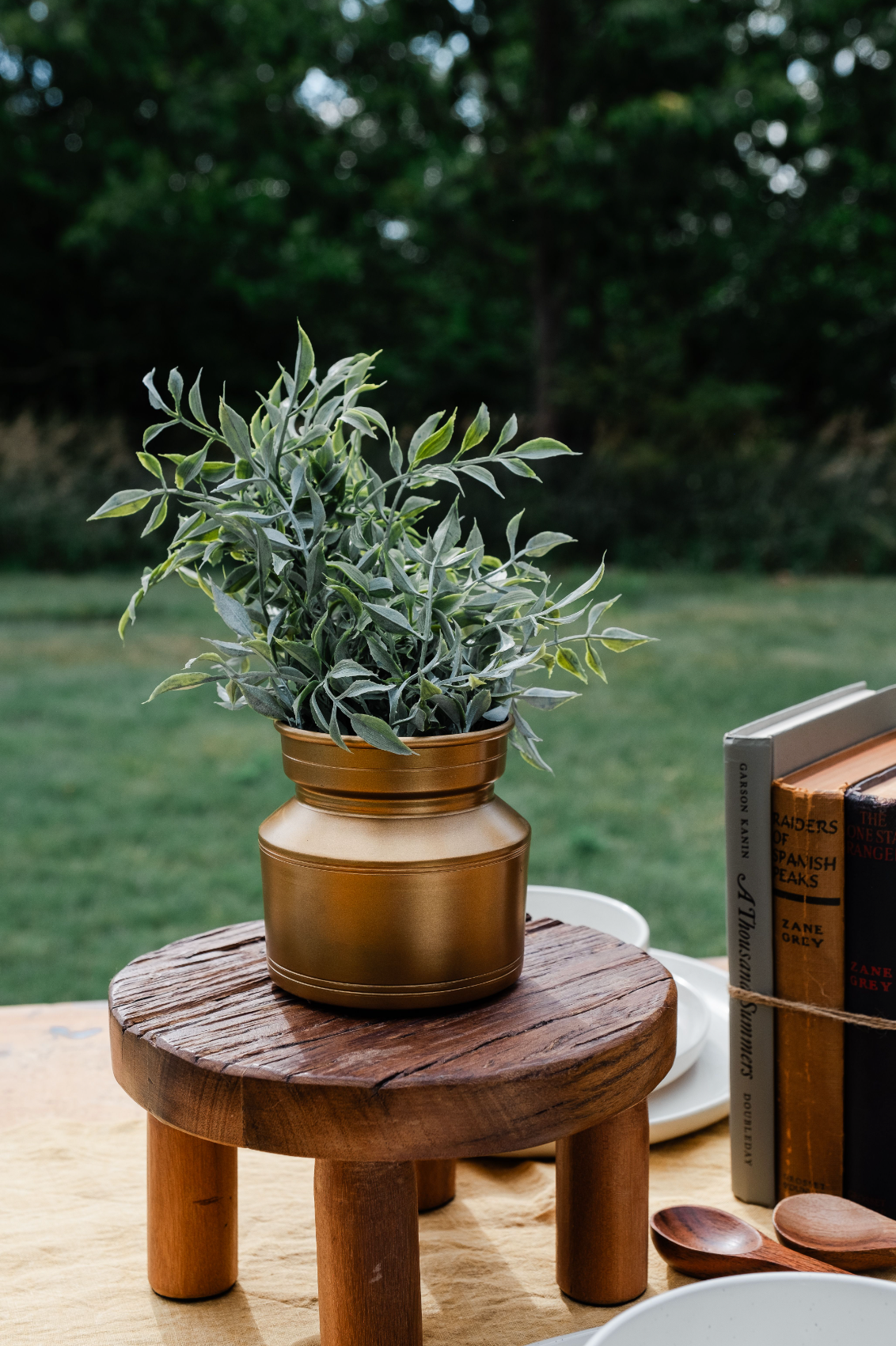 Brass Lota Vase Planter Oblong