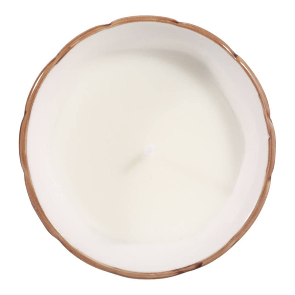 Lavender Verbena Brown Ceramic Fluted — 6 Oz