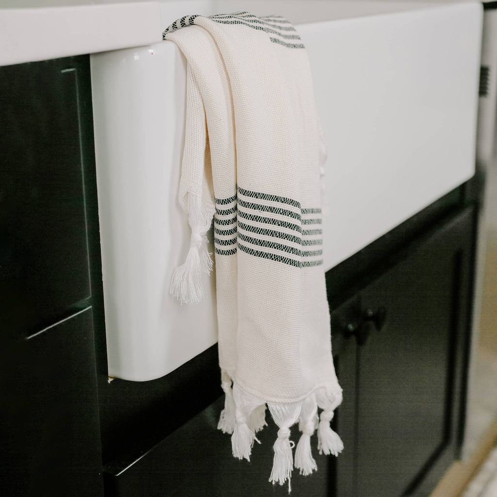 Turkish Cotton Hand Towel — Multi Stripe