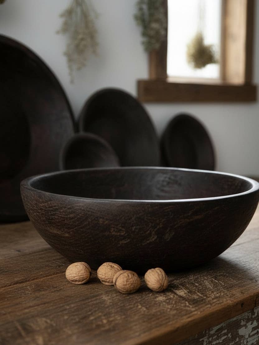 Found Dough Bowl Dark Wash Small