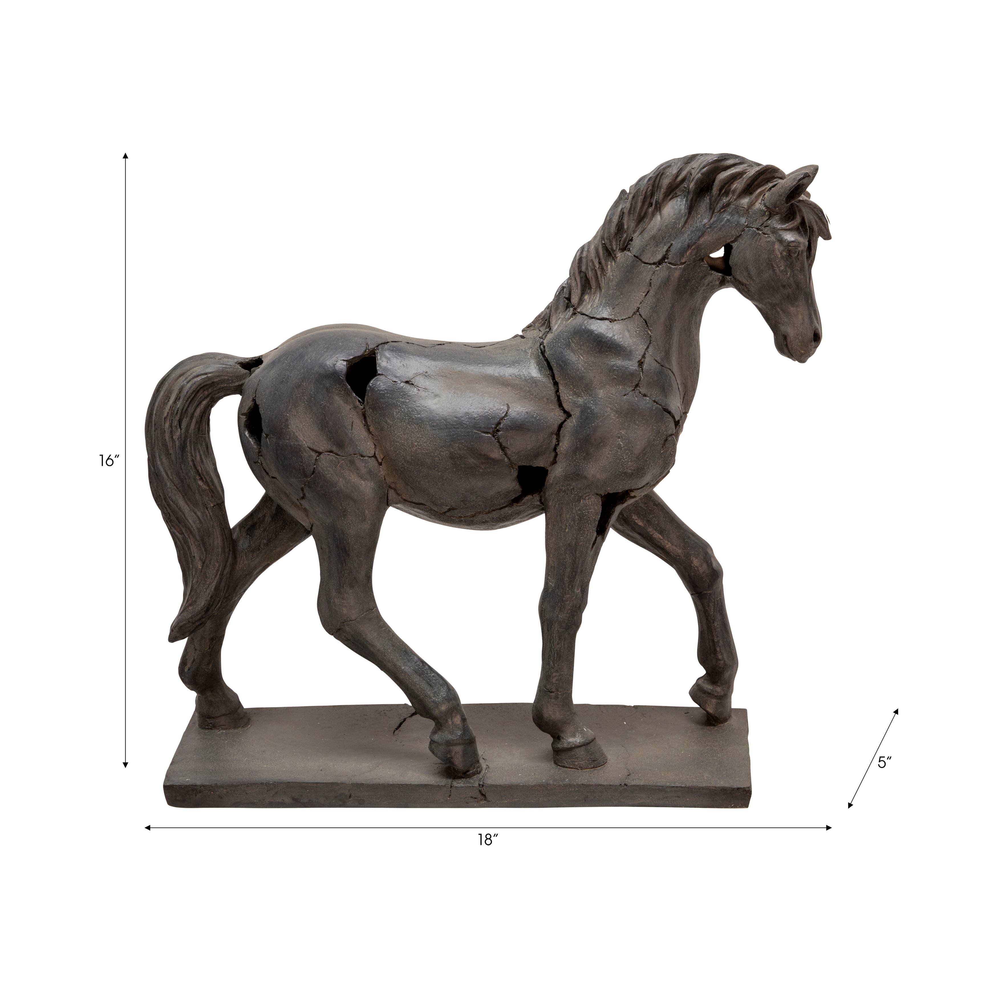 Cracked Horse Sculpture