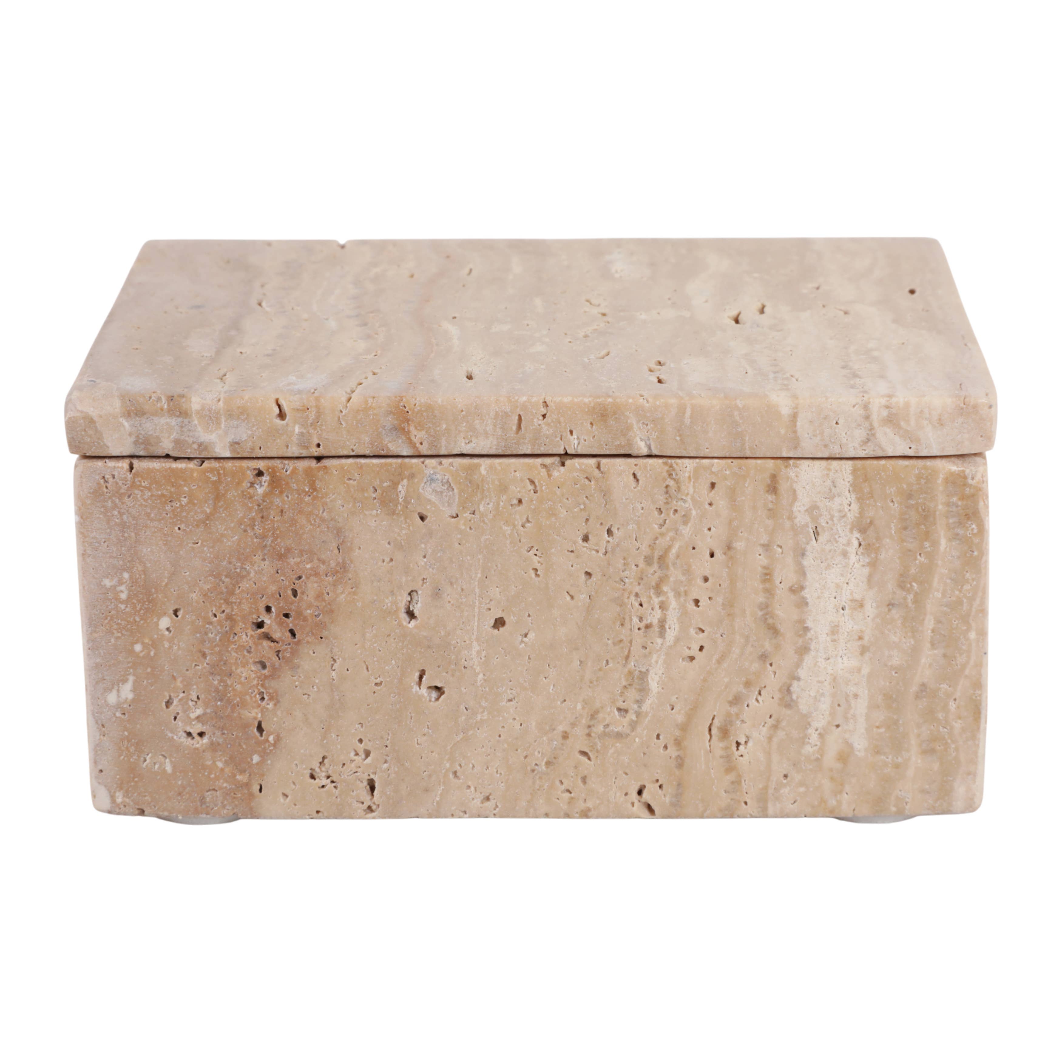 Travertine Rectangular Box