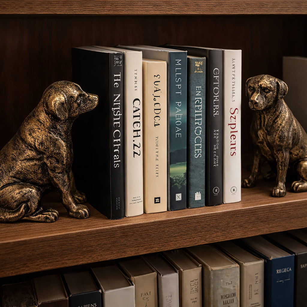 Golden Retriever Iron Bookends