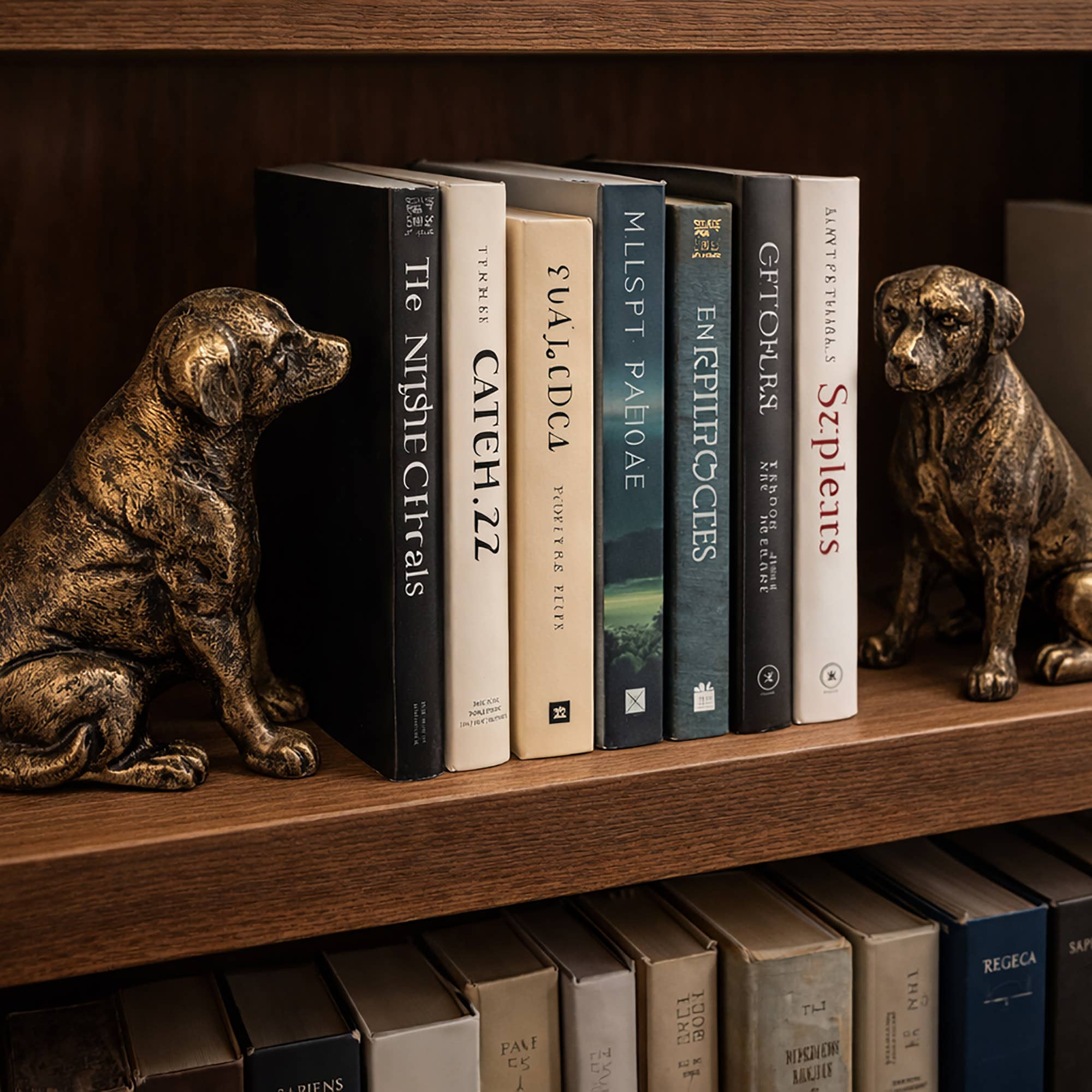 Golden Retriever Iron Bookends