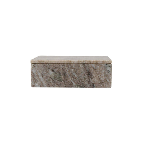 Beige Marble Box With Lid