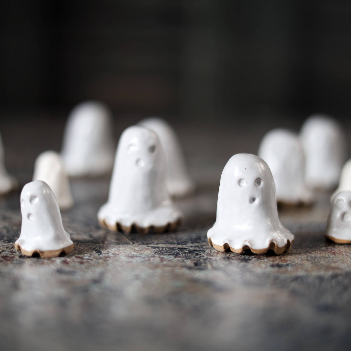 Tiny Ceramic Ghost | Handmade Miniature