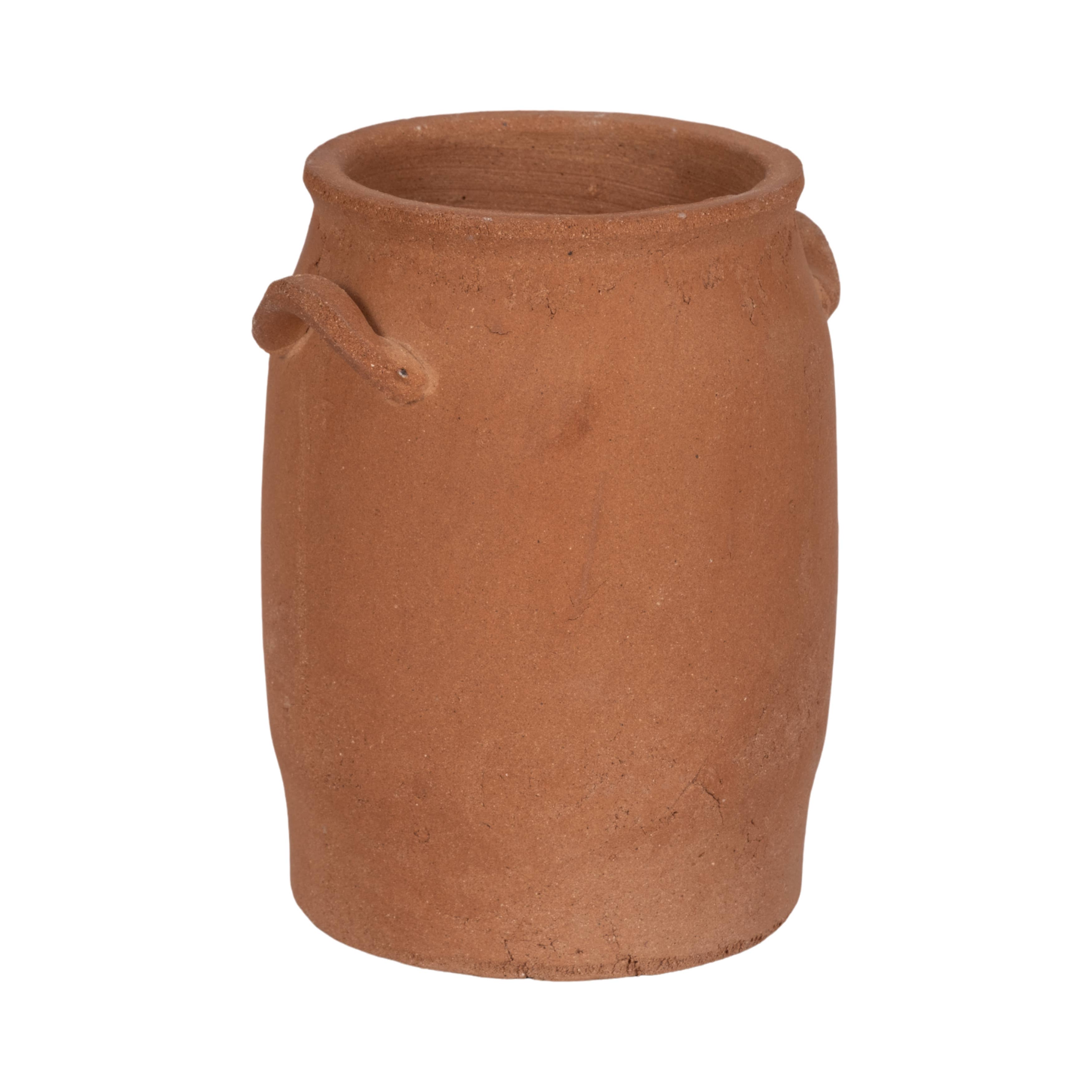Ceramic Traditional Handles Texture Finish Vase