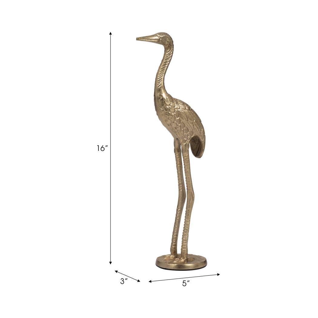 Standing Crane Sculpture