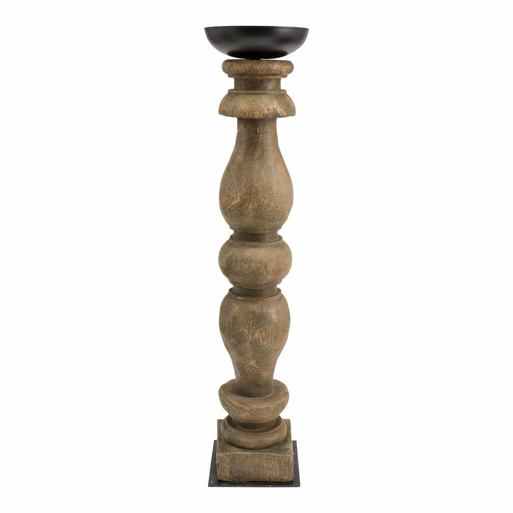 Pillar Candle Holder Natural