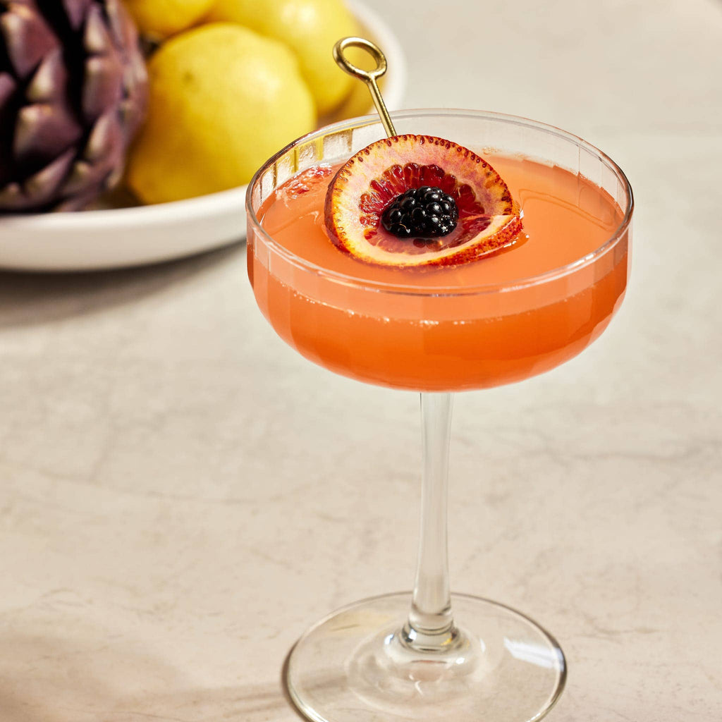 Paneled Coupe Cocktail Glass