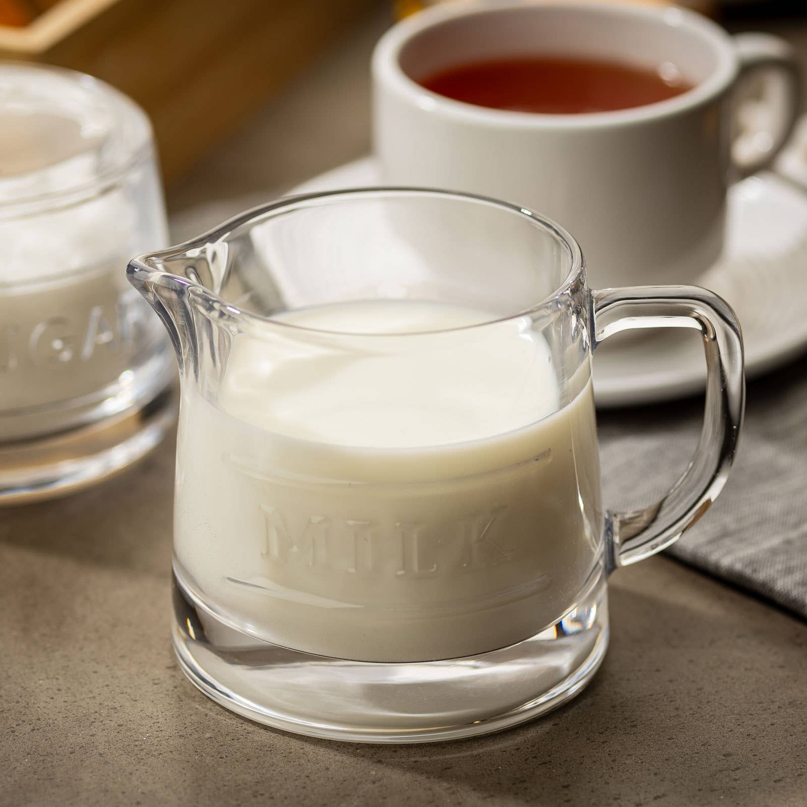 8 ounce Glass Milk Pitcher