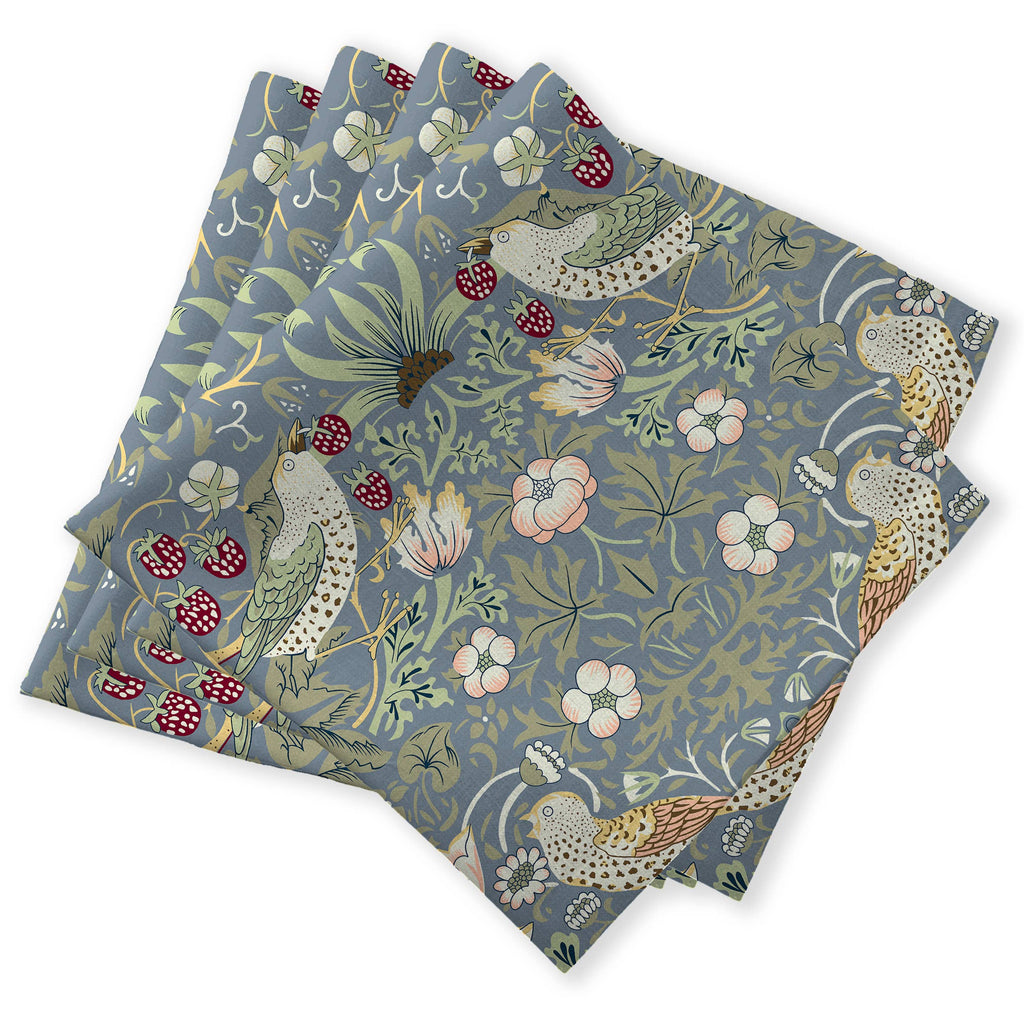 Strawberry Thief Blue Napkins | Set of 4