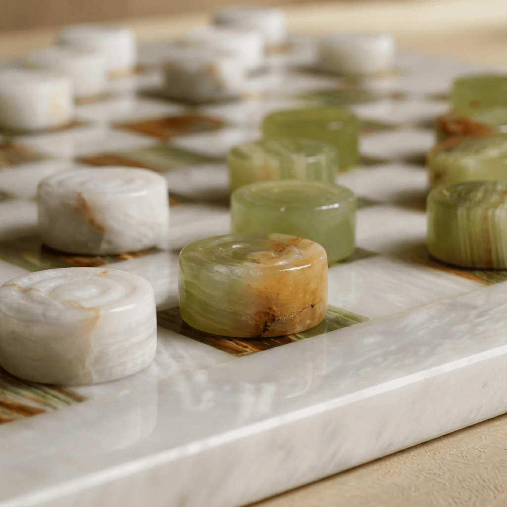 Marble Checkers Set