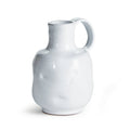 Irregular White Handled Vase