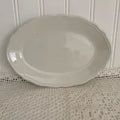 Small White Ironstone Platter — J & G Meakin, England